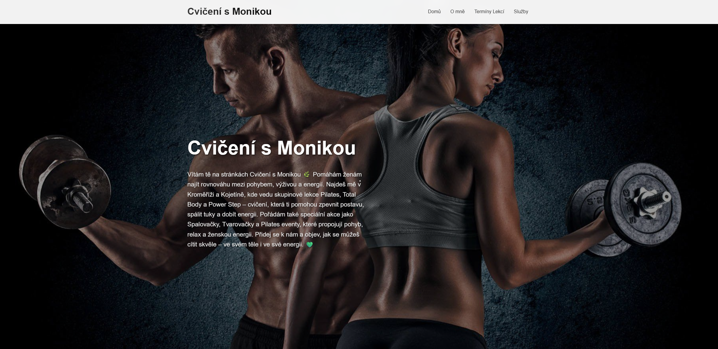 Cvičení s Monikou
